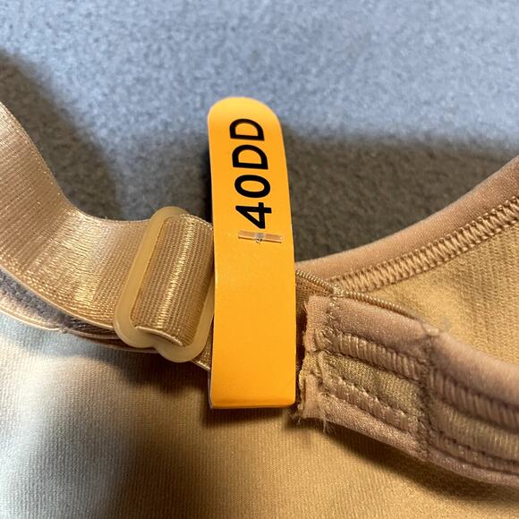 Bali Comfort Bra Womens 40DD Nude Neutral Classic Underwear Beige - Picture 7 of 9